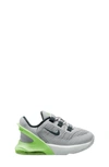 Nike Kids' Air Max 270 Go Sneaker In Dust/ Deep Jungle/ Lime Blast