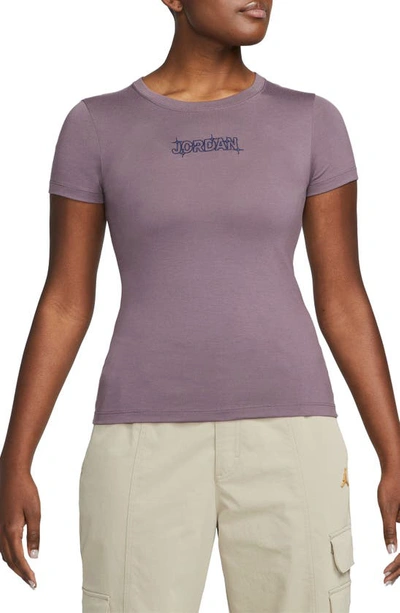 Jordan Women's  Slim Graphic T-shirt In Purple