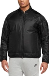 Nike Men's  Sportswear Tech Therma-fit Loose Insulated Jacket In Black