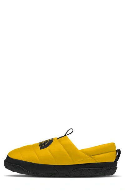 The North Face Men's Nuptse Down Slip-on Mules In Summit Gold/ Tnf Black