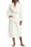 Nordstrom Shawl Collar Plush Longline Robe In Ivory Egret