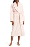 Nordstrom Shawl Collar Plush Longline Robe In Pink English