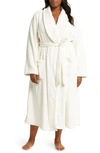 Nordstrom Shawl Collar Plush Robe In Ivory Egret