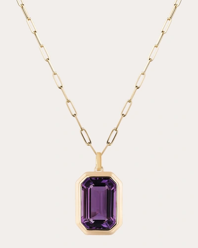 GOSHWARA WOMEN'S MANHATTAN 18K GOLD AMETHYST PENDANT NECKLACE
