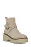 Blondo Giovani Waterproof Platform Bootie In Sand Suede