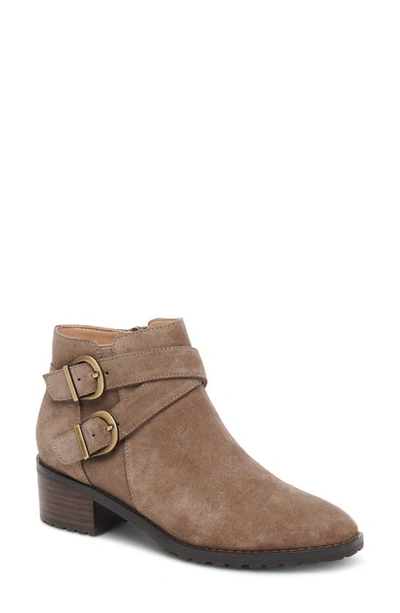 Blondo Sway Waterproof Bootie In Dark Taupe Suede
