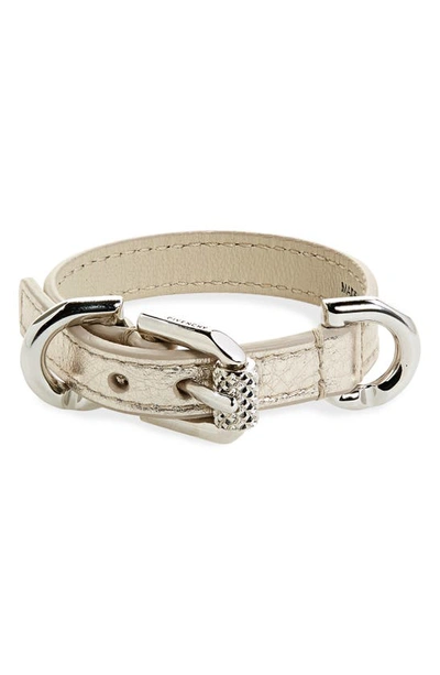 Givenchy Voyou Leather Bracelet In Dusty Gold