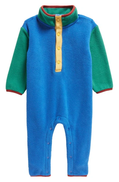 Tucker + Tate Babies' Cozy Fleece Romper In Blue Monaco Multi