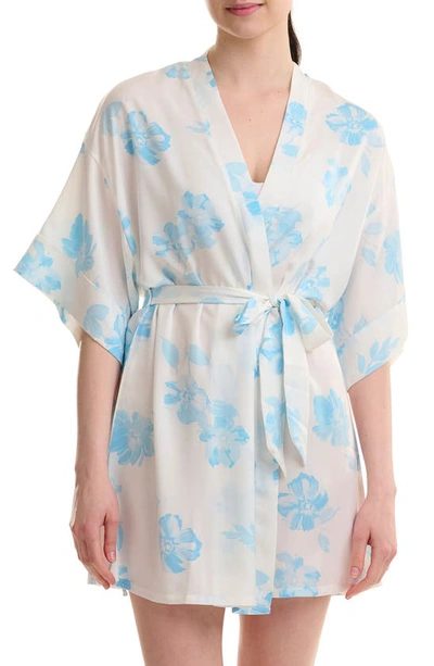 Splendid Women's Semi-sheer Short-sleeve Dressing Gown In Fall Floral