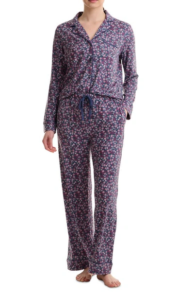 Splendid Women's 2-pc. Drawstring-waist Pajamas Set In Flower N Seed Ditsy