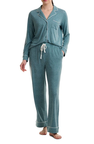 Splendid Women's 2-pc. Drawstring-waist Pajamas Set In Pebble Dot