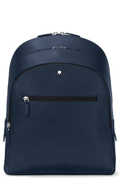 Montblanc Men's Sartorial Medium 3-compartment Saffiano Leather Backpack In Blue