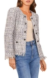 VINCE CAMUTO DOUBLE BREASTED CROP TWEED JACKET