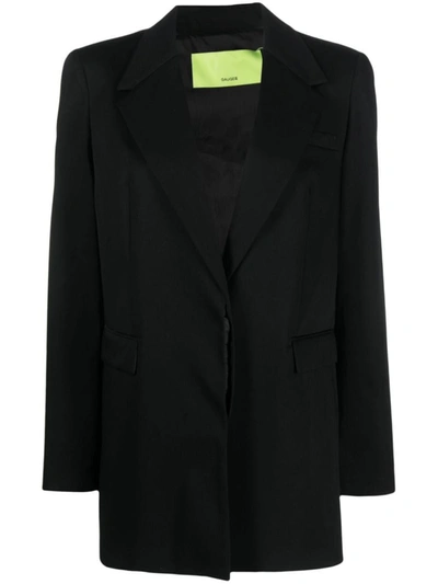 Gauge81 Clarens Cotton-twill Blazer In Black