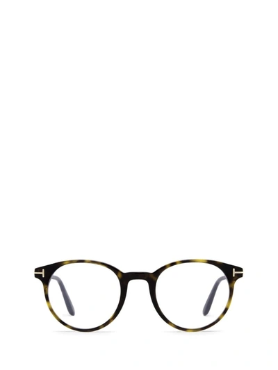 Tom Ford Ft5695-b Pantos-frame Glasses In Dark Havana