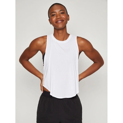Fourlaps Curve Tank In White