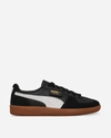 Puma Palermo Leather Sneaker In Black/feather Gray/gum
