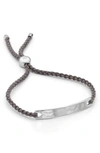 MONICA VINADER ENGRAVABLE HAVANA FRIENDSHIP BRACELET,SS-BM-HAVB-EGR