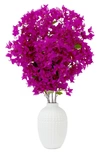Nearly Natural 40in Artificial Bougainvillea Arrangement With Vase In Pink