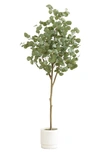 Nearly Natural Artificial Eucalyptus Tree In Green