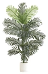 Nearly Natural 6ft Artificial Paradise Palm With Decorative Planter In Green