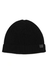 Bruno Magli Cashmere Cuff Beanie In Black