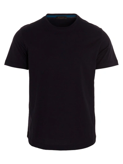 Loro Piana Cotton Silk T-shirt In Blue