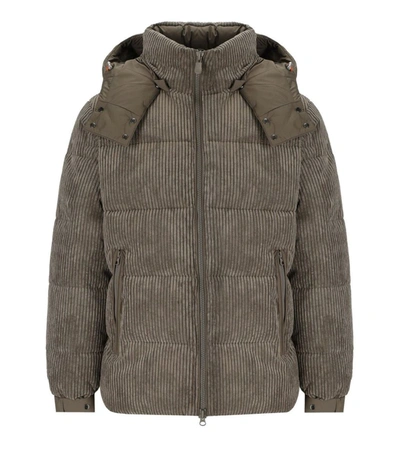 SAVE THE DUCK SAVE THE DUCK  ALBUS MUD GREY HOODED PADDED JACKET