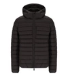 Save The Duck Joncus Brown Hooded Padded Jacket In Brown