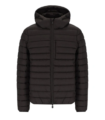 Save The Duck Joncus Brown Hooded Padded Jacket