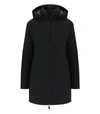 Save The Duck Rachel Parka Coat In Black
