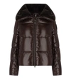 SAVE THE DUCK SAVE THE DUCK  MOMA BROWN CROPPED PADDED JACKET