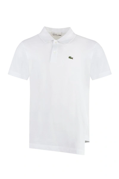 Comme Des Garçons Lacoste X  - Cotton-piqué Polo Shirt In White