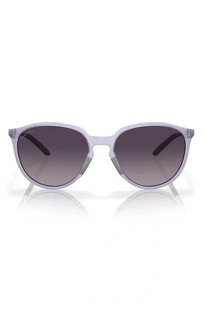 Oakley Sielo 57mm Gradient Round Sunglasses In Matte Lilac