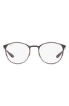 Ray Ban 50mm Optical Glasses In Dark Grey