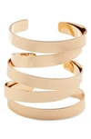 Nordstrom Twist Statement Cuff Bracelet In Gold