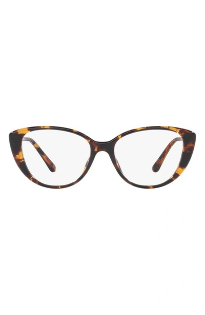 Michael Kors Amagansett 53mm Cat Eye Optical Glasses In Dk Tort