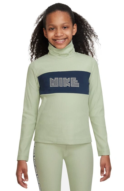 Nike Sportswear Big Kids' (girls') Dri-fit Long-sleeve Top In Green