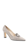 Amalfi By Rangoni Istrice Pointed Toe Pump In Light Grey Cashmere