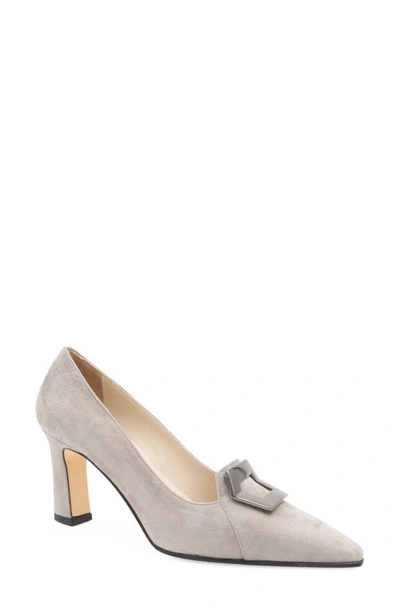 Amalfi By Rangoni Istrice Pointed Toe Pump In Light Grey Cashmere