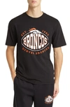 Hugo Boss Boss X Nfl Stretch Cotton Graphic T-shirt In Denver Broncos Black