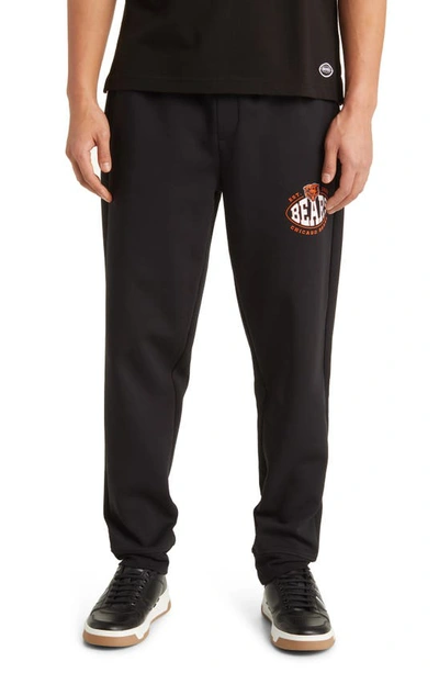 Hugo Boss Boss X Nfl Cotton Blend Joggers In Chicago Bears Black