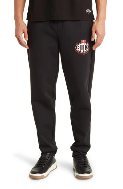 Hugo Boss Boss X Nfl Cotton Blend Joggers In Tampa Bay Buccaneers Black