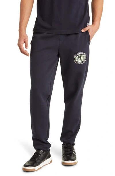 Hugo Boss Boss X Nfl Cotton-blend Tracksuit Bottoms With Collaborative Branding In Lions