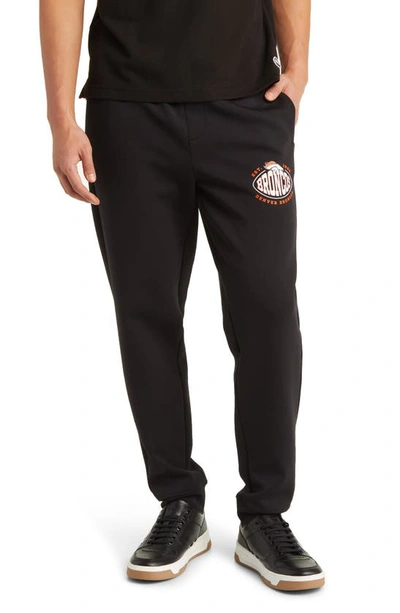 Hugo Boss Sack Cotton Blend Joggers In Denver Broncos Black