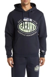 Hugo Boss Boss X Nfl Touchback Graphic Hoodie In Seattle Seahawks Dark Blue