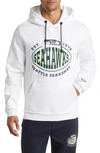 Hugo Boss Boss X Nfl Touchback Graphic Hoodie In Seattle Seahawks White