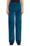 Silver Jeans Co. Highly Desirable High Waist Corduroy Trouser Jeans In Teal