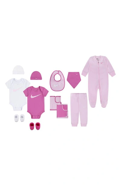Nike Babies' 12-piece Gift Set In Pink Foam