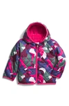 The North Face Baby Girls Reversible Shady Glade Hooded Jacket In Mr. Pink Big Abstract Print